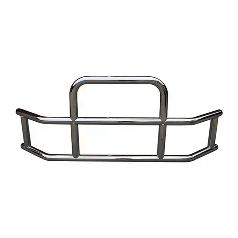 Universal Type Deer Guard Bumper with Brackets for Semi-Truck (Chrome)