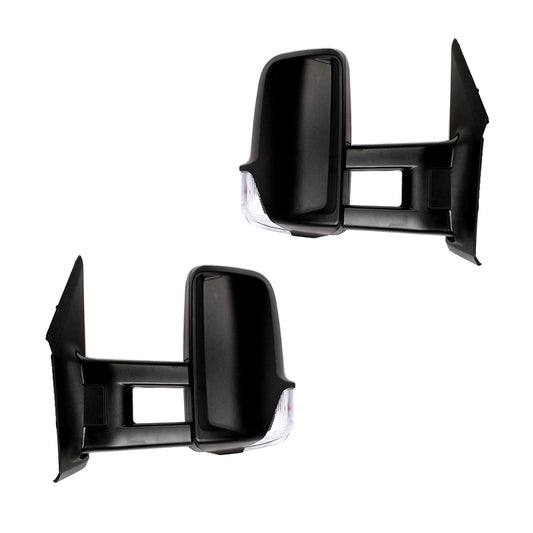 Mercedes Sprinter Left(Driver)side &Right(Passenger)side Front Door Side Rear View Mirror Long Arm 2019-2021