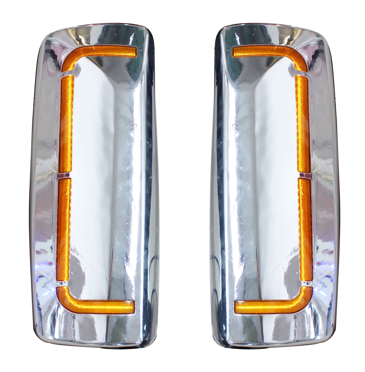 VOLVO VNL Door Mirror Chrome Pair w/ Signal Lamp 2008-2017