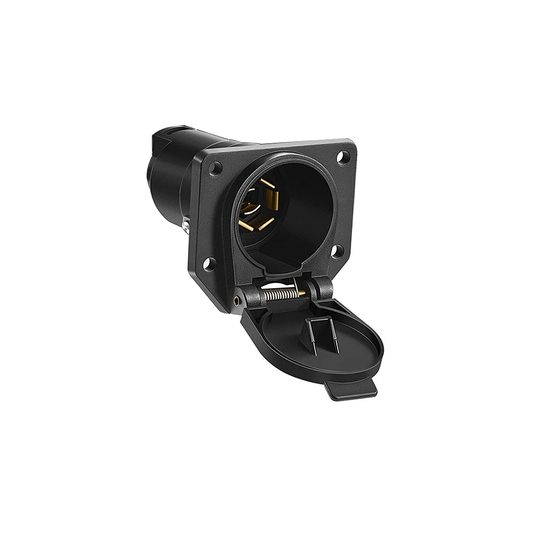 7 Way Blade Socket Black for Semi Truck